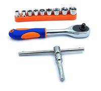 Set di chiavi a bussola a cricchetto estensibili da 3/8" con attacco esagonal...