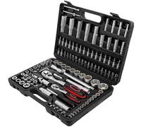 Set di chiavi a bussola a cricchetto Strumento riparazione auto Kit combinato coppia 1/4 3/8 1/2 Punte Set di prolunghe(108pcs)
