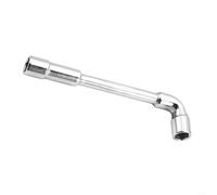 Set di chiavi a bussola a L a doppia testa per macchine edili e riparazioni auto, con design a gomito perforato e curva da 90 a 100 gradi (10 mm)