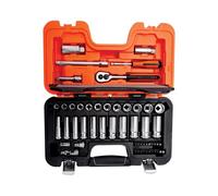 Bahco 1cm Metrico Profondo E Standard Guida Presa Set 53 Pezzi Singolo Hex S330L
