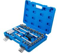 Set di chiavi a bussola BGS 27 pezzi 1/2" esagonali Pro Torque valigetta scri...