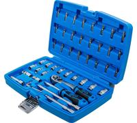 Set di chiavi a bussola BGS 46 pezzi 1/4" Super Lock Bits cricchetto set prof...