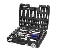 Set di Chiavi a Bussola con Cricchetto 1/4 1/2 108 Pezzi Custodia Portatile