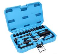 Set di chiavi a bussola con manico sottile per una maggiore distanza dalla mano e migliorata per elementi di fissaggio in spazi ristretti (31 pezzi)