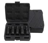 Set di chiavi a bussola da 1/2", 5 pezzi, a doppia estremità, a parete sottile, per bussole a percussione, per la rimozione dei capotasti, include misure da 17 a 22 mm e pollici con barra di