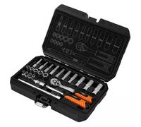 SET DI CHIAVI A BUSSOLA DA 1/4" SATINATE, 23 PEZZI - T N10-231