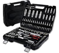 Set di chiavi a bussola da 108 pezzi, attacco da 1/4" e 1/2", Para barre di estensione lunghe Set di prolunghe