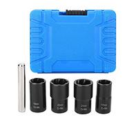 Set di chiavi a bussola da 5 pezzi, vite prigioniera del dado della ruota di bloccaggio Danneggiata arrugginita Estrattore per estrattori a bussola Strumenti per prese 17mm 19mm 21mm 22mm Presa