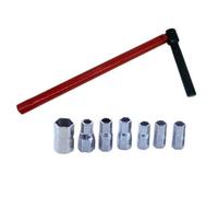 Set di chiavi a bussola da 8-17 mm con manico angolato per spazi ristretti, compatibile con la maggior parte dei rubinetti a filettatura singola, strumento manuale in lega per impianti idraulici fai