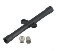 Set di chiavi a bussola da 9 mm, 10 mm, 11 mm, 12 mm, strumento di installazione per rubinetti, chiave idraulica per impianti da bagno, dadi di montaggio, unità di scarico in plastica nera, 18 cm