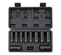 Set di chiavi a bussola da incasso, attacco da 3/8", corpo lungo a 6 punti, metriche da 10 pezzi, con custodia per riparazioni, servizio quotidiano in garage
