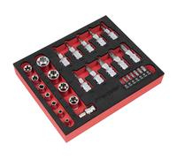 Set Di Chiavi A Bussola E Bit Di Sicurezza Sealey 29 Pezzi 1/4" E 3/8"