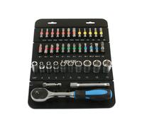 Set Di Chiavi A Bussola E Bit Laser 1/4"D 37 Pezzi 7310