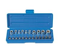 Set Di Chiavi A Bussola E Bit Laser Tools 1/4"D, 3/8"D 23pc 3081