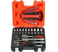 Set Di Chiavi A Bussola E Chiavi Fisse Bahco S410 Di 41 Metrici 1/4in E 1/2in