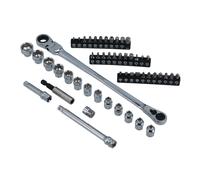 Set Di Chiavi A Bussola E Punte A Profilo Basso Laser 52 Pezzi 8802