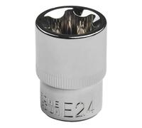 Set di chiavi a bussola, E10-E24, punte Torx per impugnatura a cricchetto da 1/2", 8 pezzi, con acciaio temprato, per riparazioni automobilistiche e lavori meccanici