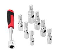 Set di chiavi a bussola ergonomiche multiuso da 8 pezzi, teste intercambiabili con marcatura delle dimensioni, ideale per la manutenzione meccanica Set di chiavi a bussola multiuso