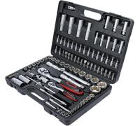 Kraftmann - Kit Di Utensili E Chiavi A Bussola Da 1/4" E 1/2", 94 Pezzi