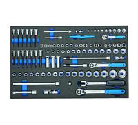 Set Di Chiavi A Bussola GEDORE 1/4"-3/8"-1/2" 2005 CT4-U-20 91 Pezzi, 2016257
