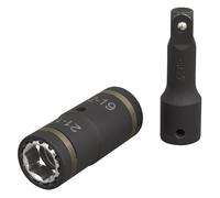 Set Di Chiavi A Bussola Impact Sealey Metric 4 In 1 1/2"Sq 2 Pezzi SX1821