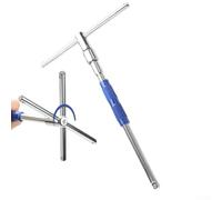 Set di chiavi a bussola in lega di alluminio con manico a T ed estensione dell'asta esagonale, design a doppia testa staccabile per la casa, il giardino e la manutenzione degli attrezzi da officina, B