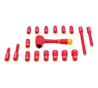 Set Di Chiavi A Bussola Isolato Laser 1/4"D 18 Pezzi 6145