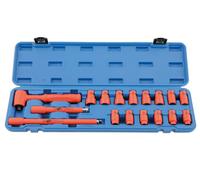 Laser Strumenti Metrico Isolato Presa Set 1cmD 17pc Hex Bi 1000V AC 1500V Dc