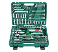 Set di chiavi a bussola Kit Di Strumenti Meccanici Per Riparazioni Auto Da 150 Pezzi 1/4 "1/2" 3/8" Set Di Chiavi A Bussola Con Custodia Per Piccone Utensili Manuali