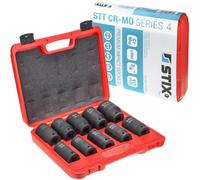 Set di chiavi a bussola Kraft 3/4" 10 pezzi CR-MO 24-46 mm inserto delicato s...