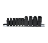 Set Di Chiavi A Bussola Laser 3/8"D 1/4"D 10 Pezzi Da M1.5 A M14 7901