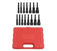 Set di chiavi a bussola metriche e SAE per driver da 1/4" a 9/16" (6-14 mm) con testa a volantino, compatibile con P