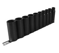 Set Di Chiavi A Bussola Metriche Profonde Da 1/2 Pollice 10 Pezzi 6 Punti 9126