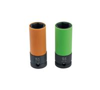 Set Di Chiavi A Bussola Per Dadi Ruota Laser Tools 18,5 E 19,5Mm 8618