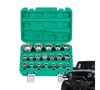 Set di chiavi a bussola per riparazione auto, in lega di acciaio, resistente, multiuso, per boccioli di prugna, attrezzature manuali, organizer di precisione per meccanici, tecnici meccanici