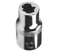 Set di chiavi a bussola per viti Torx di tipo E, attacco da 1/2", in metallo ad alta durezza, compatibile con impugnatura a cricchetto, 8 pezzi (E10-E24)