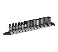 Sealey AK7990 - Set di chiavi per azionamento da 13 pezzi, 1/4 "Sq, serie nera