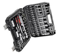 Set di chiavi a bussola Set Di Chiavi A Bussola Da 108 Pezzi Set Di Chiavi A Cricchetto Da 1/4 E 1/2 Pollici 72 Denti Cricchetto Reversibile A Bussola Esagonale