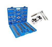 Set di chiavi a bussola Set Strumenti Filettatura In Acciaio Al Titanio Rubinetti E Matrici Da 110 Pezzi Utensili Manuale Scatola Immagazzinaggio La Riparazione La Riparazione