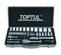 Set di chiavi a bussola TOPTUL 1/4 pollici, 1/2 pollici 34 teilig