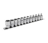 Set Di Chiavi A Bussola Torx Star Sealey 12 Pezzi 3/8" Sq Drive E4-E20 AK61806