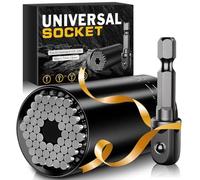 Set di chiavi a bussola universali, idea regalo per uomini, papà, lui, marito, adolescenti, ragazzi e donne, idea regalo per festa del papà, compleanno, Natale, calza della Befana, con adattatore per