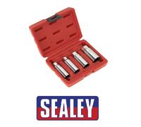 Presa Candela Accensione Set 4pc 1cmSq Drive AK6556 Sealey Nuovo