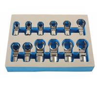 Set Di Chiavi A Coda Di Rame Flessibili 3/8"D 12 Pezzi | 7165 Laser Nuovo