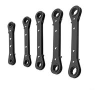 Set di chiavi a cricchetto a 24 denti con doppia scatola e design di caricamento angolare per una presa più veloce e ridurre i danni di fissaggio nelle attività di riparazione auto (11-13 mm)