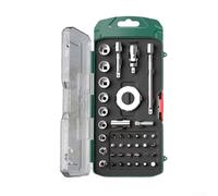 Set di chiavi a cricchetto a 72 denti per chiavi a cricchetto in lega CR-V con punte a stella Torx, per riparazioni automobilistiche e spazi ristretti, custodia organizzata (tipo rotondo)