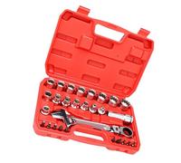 Set di chiavi a cricchetto bidirezionali a 12 punti resistenti che coprono un design passante da 8 mm a 24 mm per un rapido cambio di direzione bidirezionale