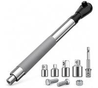 Set di Chiavi a Cricchetto con Estensione 1/2" per Spazi Ristretti | Strumento estensore chiave a socket di impatto, estensore chiave a impatto di azionamento, alta coppia, per riparazioni