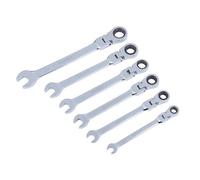 BlueSpot Tools - Set cricchetto testa flessibile Metrica 8-17mm 6 pezzi