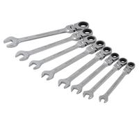 Set Di Chiavi A Cricchetto Con Testa Flessibile BlueSpot, 8 Pezzi B/S04300